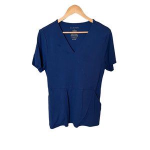 Jaanuu Medical Scrub Top Size L Navy Blue